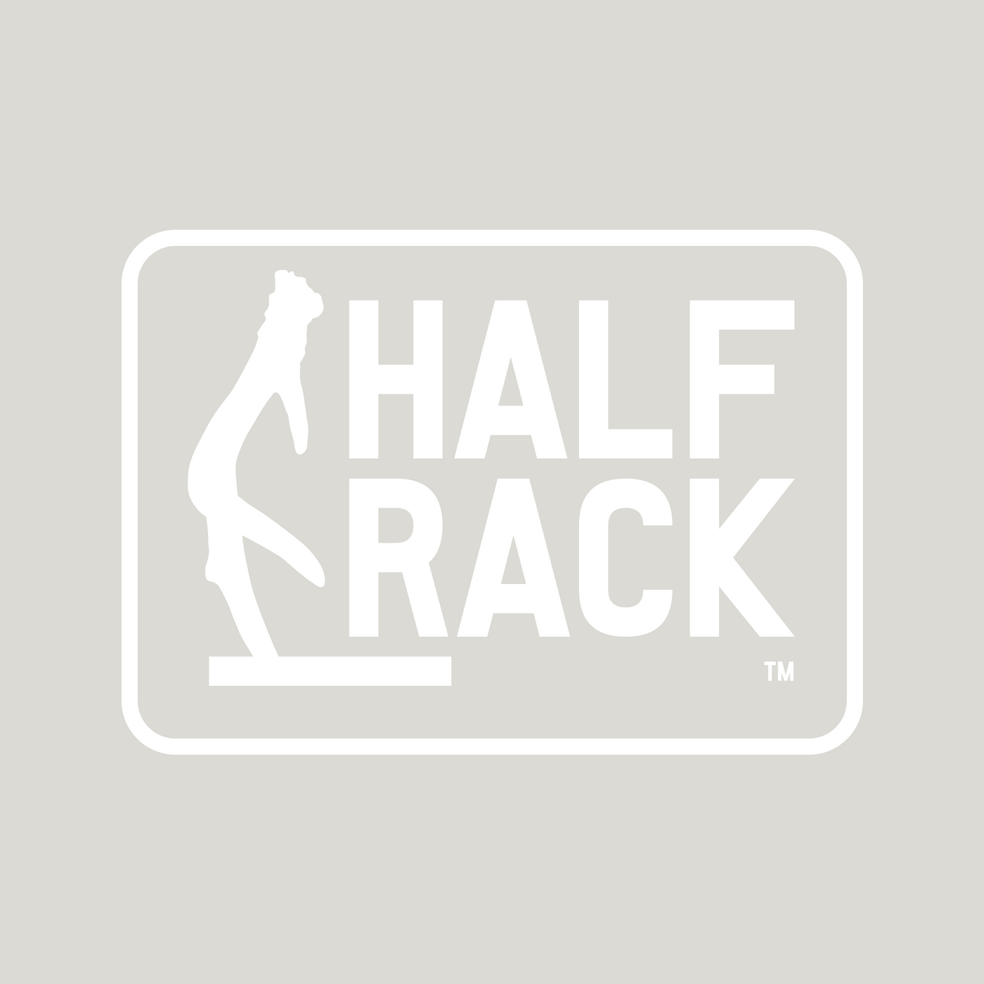 Half Racket Logo HALF RACK® Logo Decal